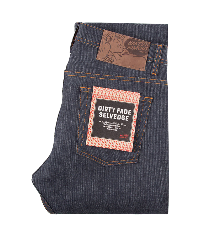 14.5oz - Dirty Fade Indigo Selvedge - Weird Guy