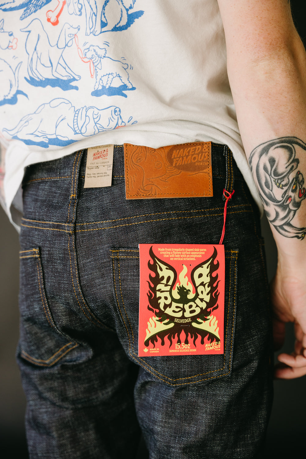 15.5oz - Fire Bird Selvedge - Super Guy