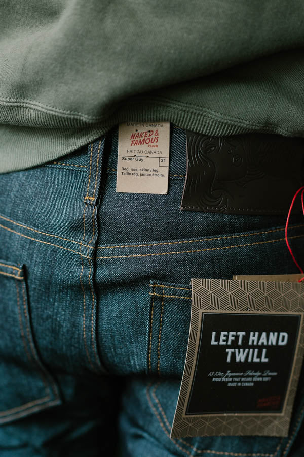 13.75oz Left Hand Twill Selvedge - Super Guy