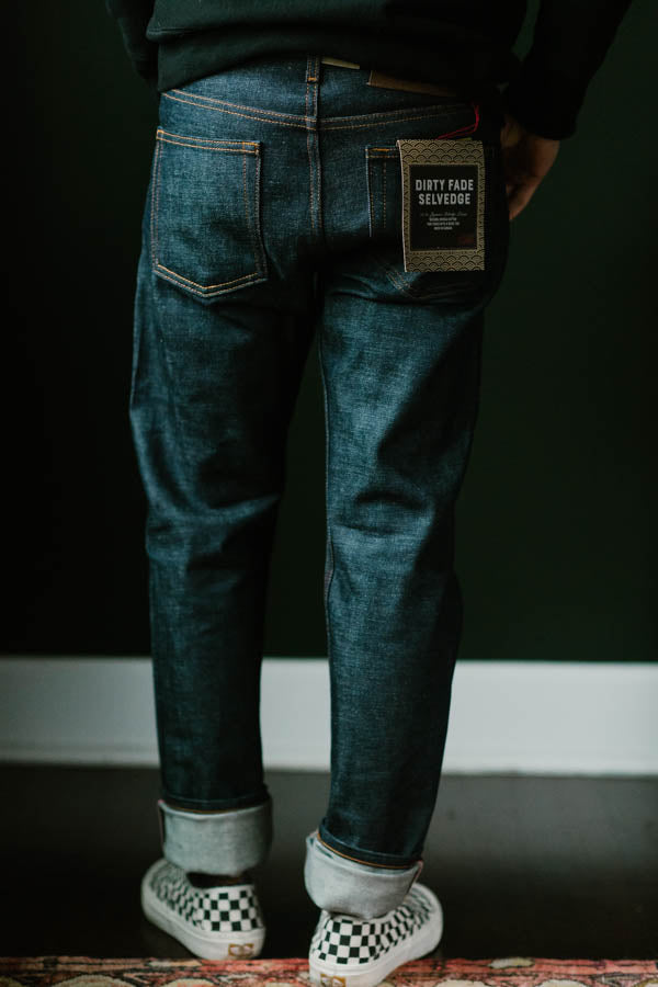 14.5oz - Dirty Fade Indigo Selvedge - Weird Guy