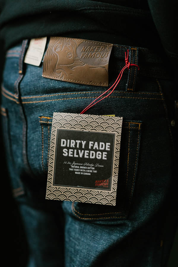 14.5oz - Dirty Fade Indigo Selvedge - Weird Guy