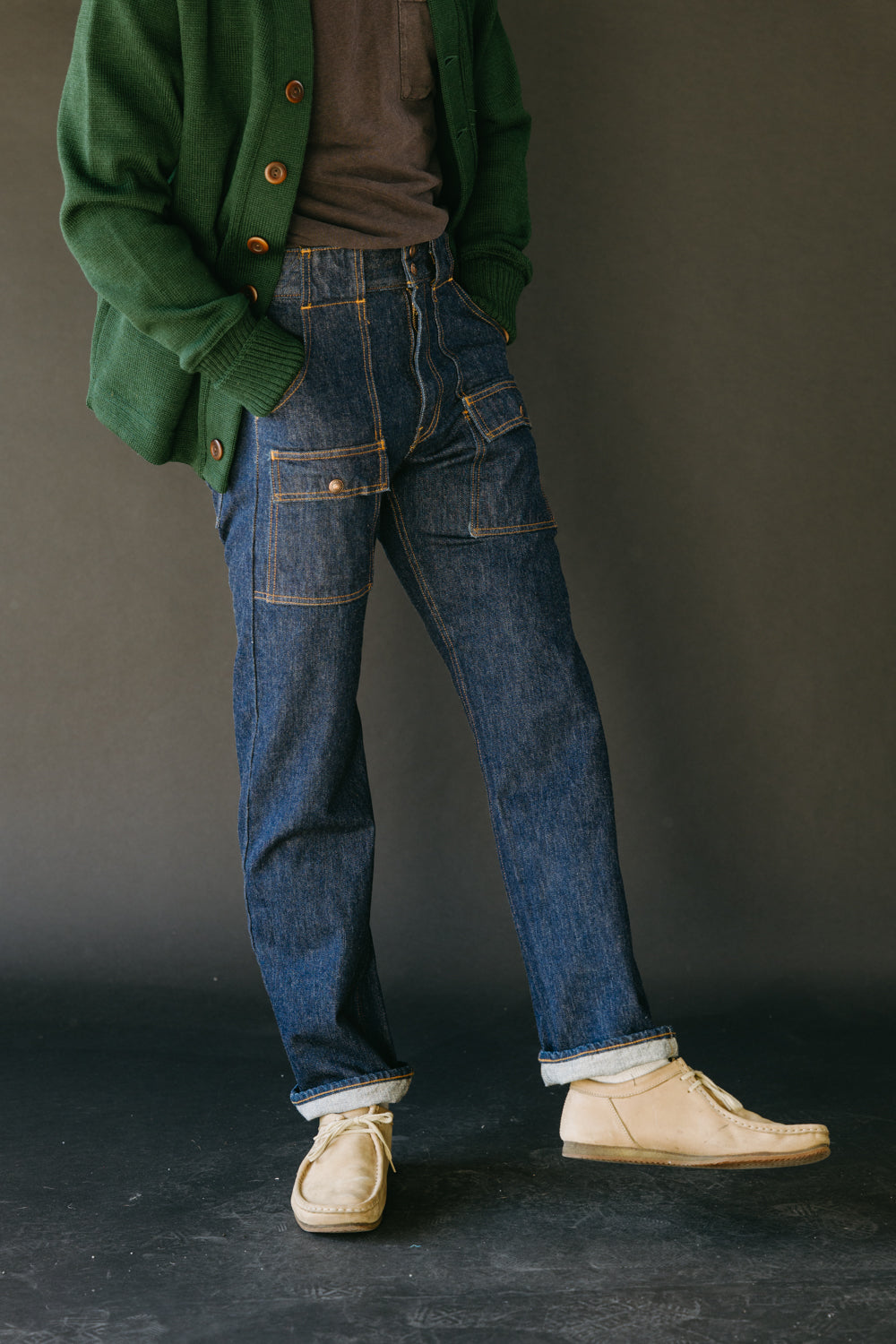 01-5017-81 - Denim Bush Pants - One Wash