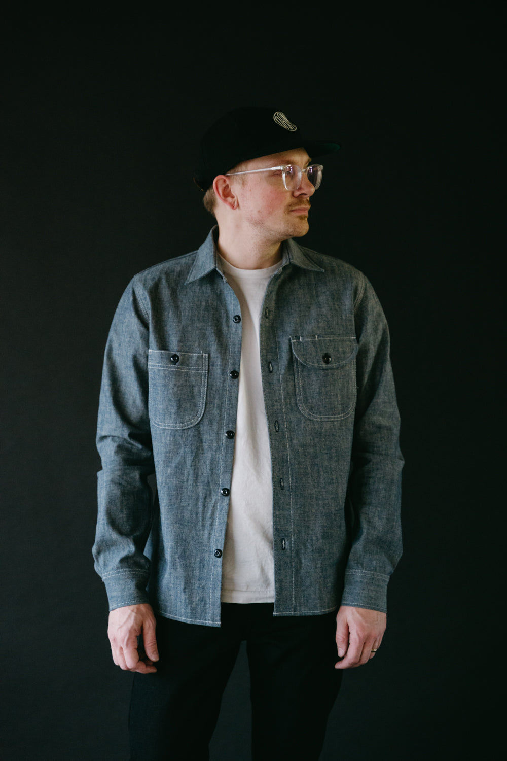 12oz Work Shirt - Light Indigo Canvas