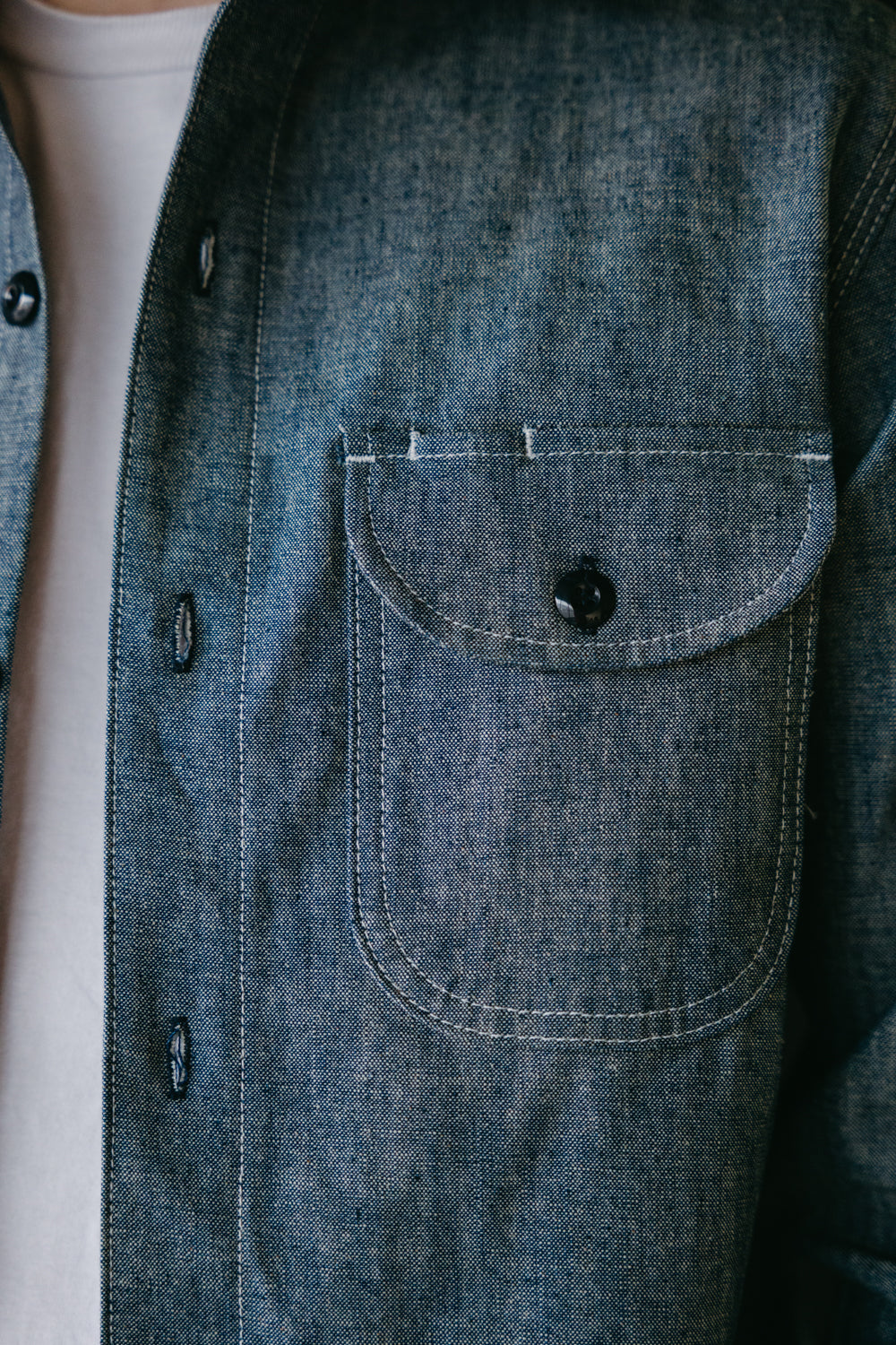 12oz Work Shirt - Light Indigo Canvas