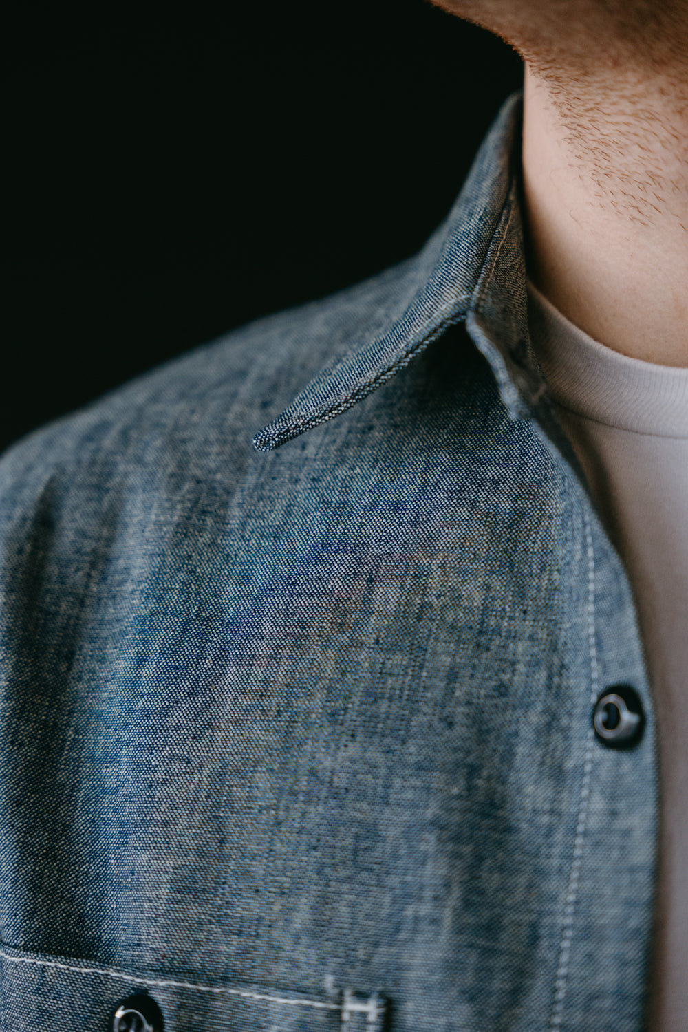 12oz Work Shirt - Light Indigo Canvas