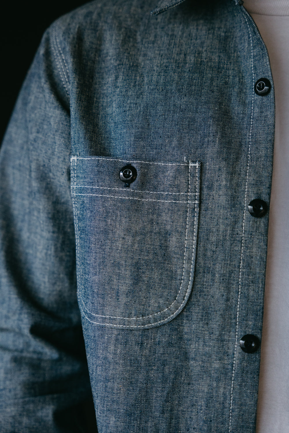 12oz Work Shirt - Light Indigo Canvas