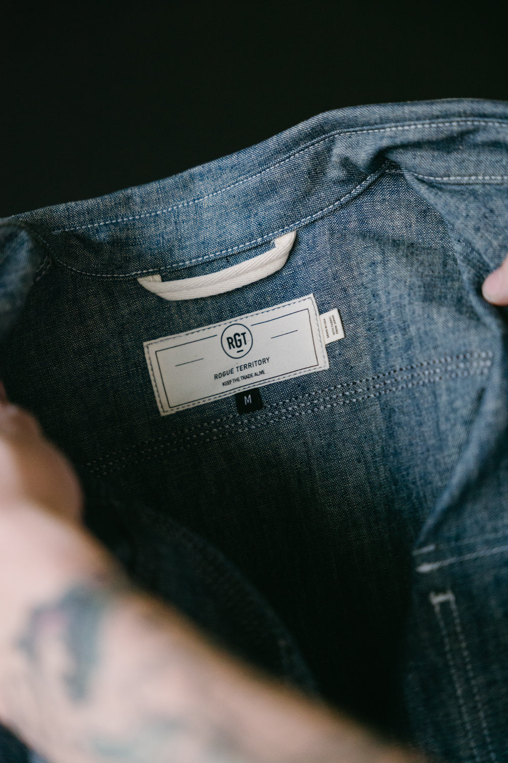 12oz Work Shirt - Light Indigo Canvas