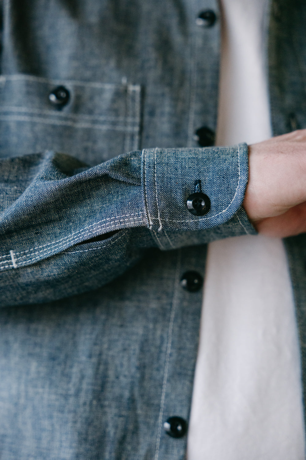 12oz Work Shirt - Light Indigo Canvas