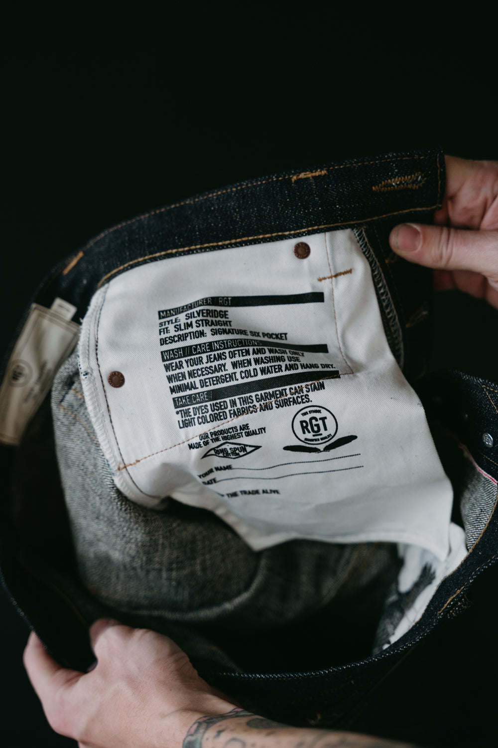 17oz - Cryptic Indigo Selvedge - Silveridge Fit