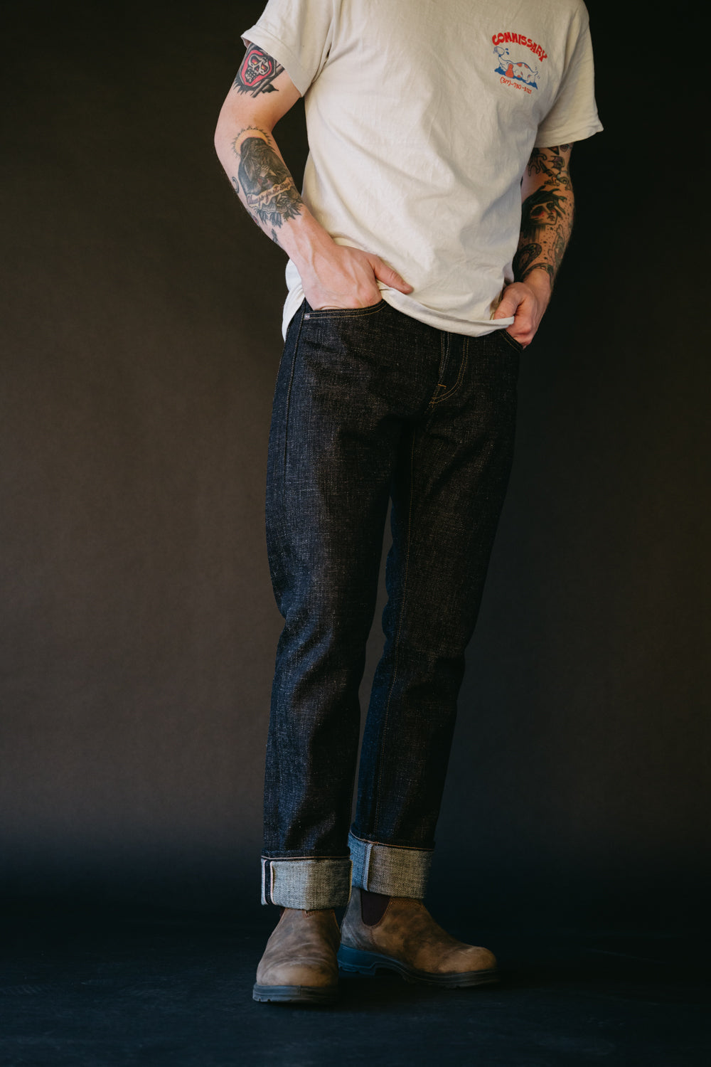 17oz - Cryptic Indigo Selvedge - Stanton Fit