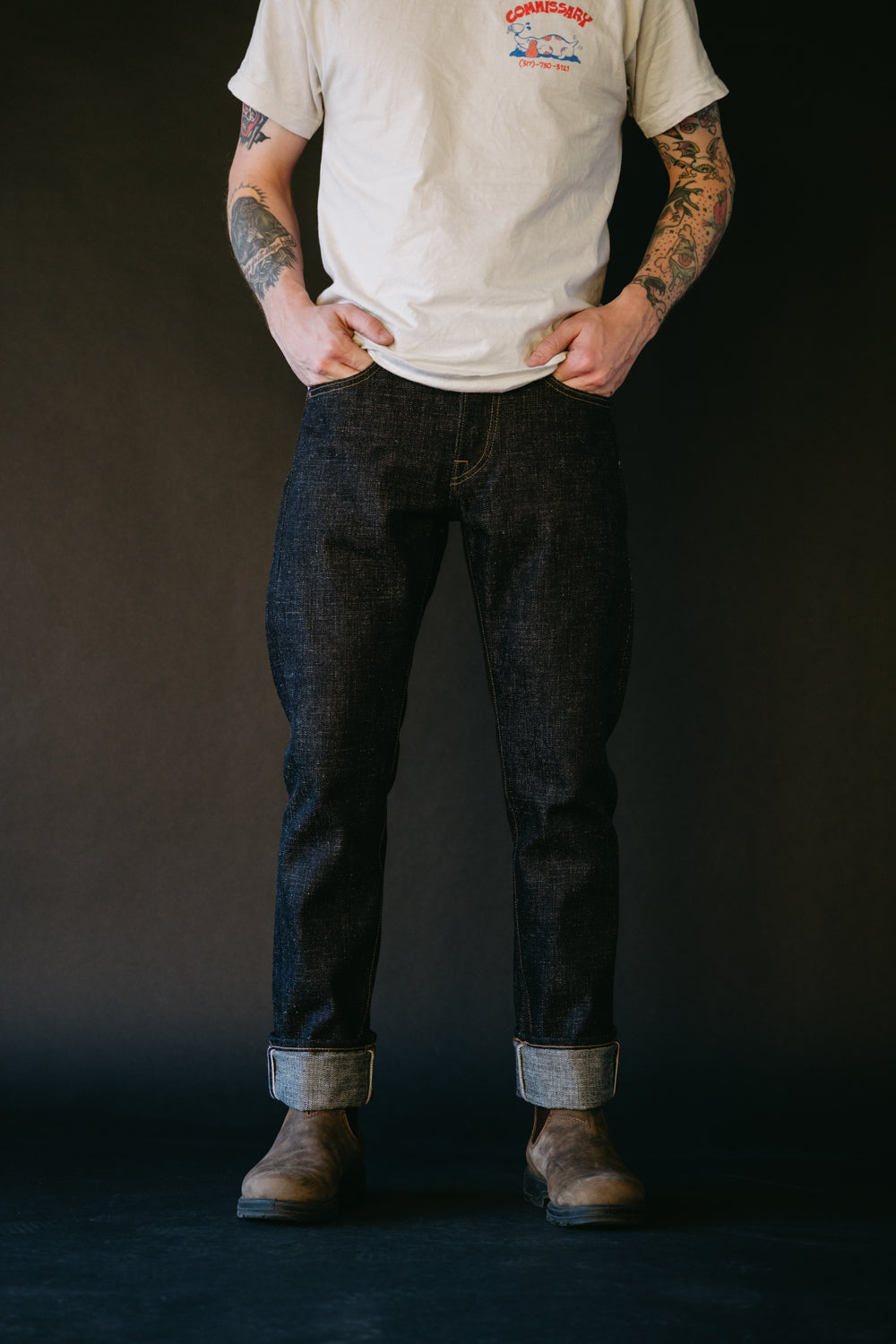 17oz - Cryptic Indigo Selvedge - Stanton Fit