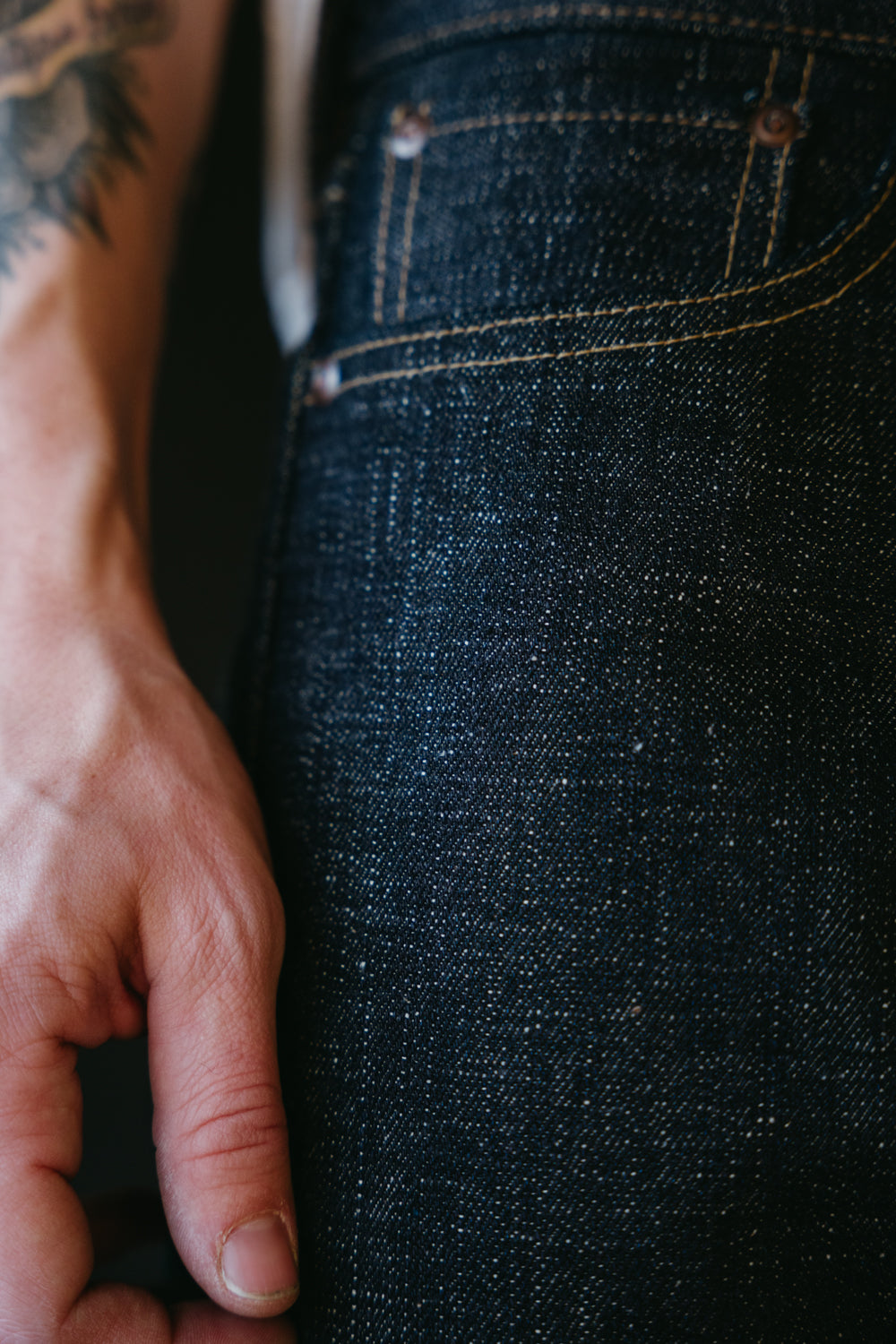 17oz - Cryptic Indigo Selvedge - Stanton Fit