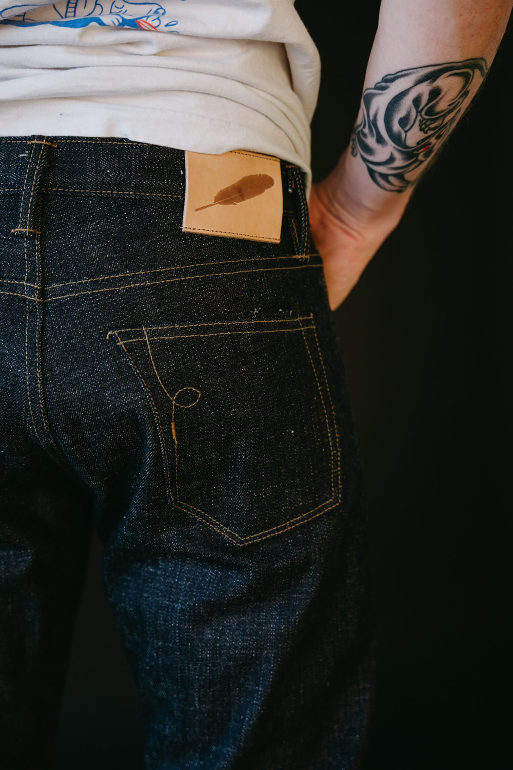 17oz - Cryptic Indigo Selvedge - Stanton Fit