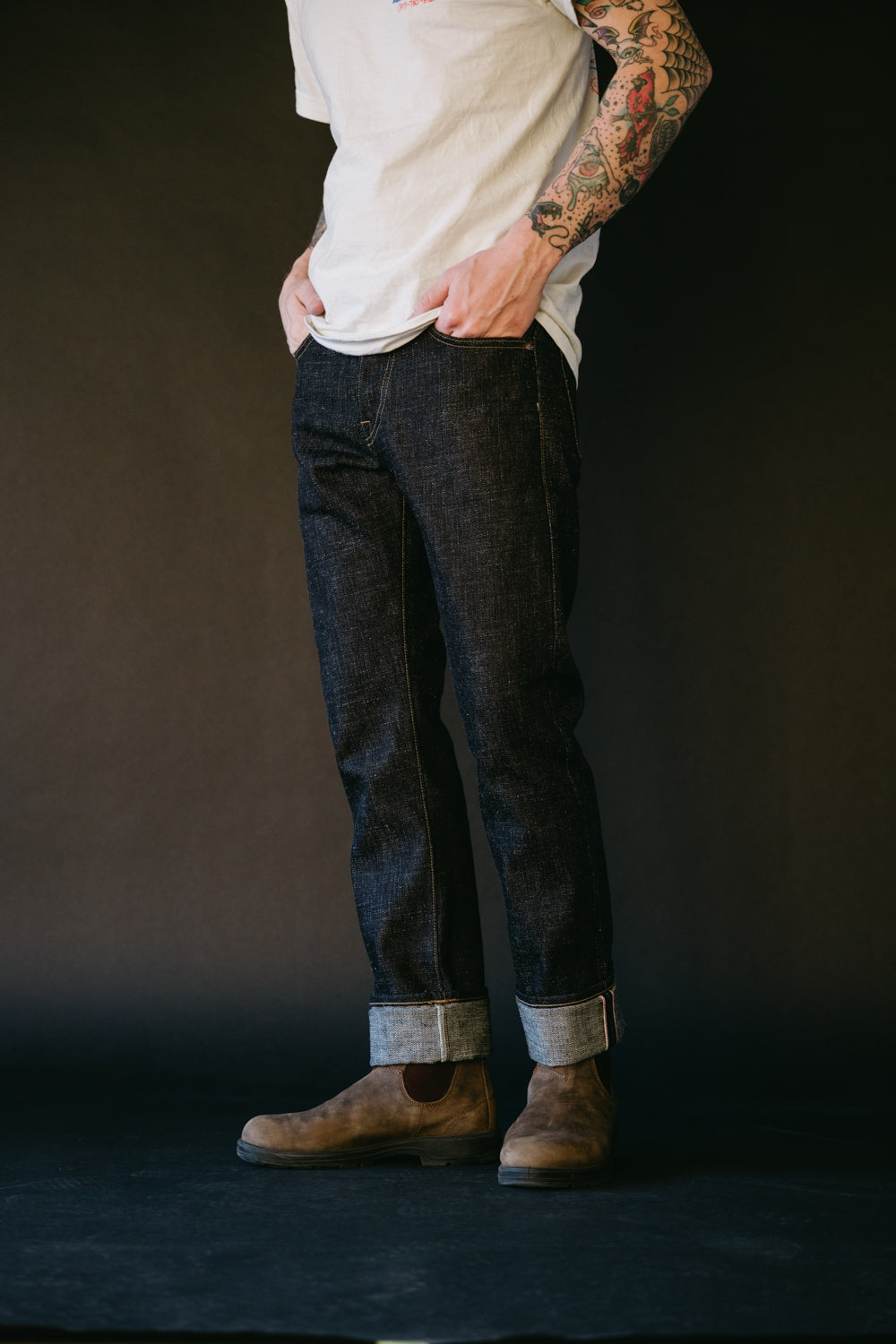 17oz - Cryptic Indigo Selvedge - Stanton Fit