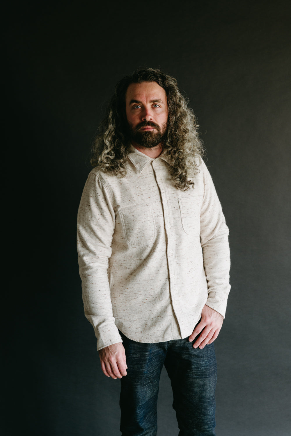 Jumper Shirt - Natural Oatmeal Flannel