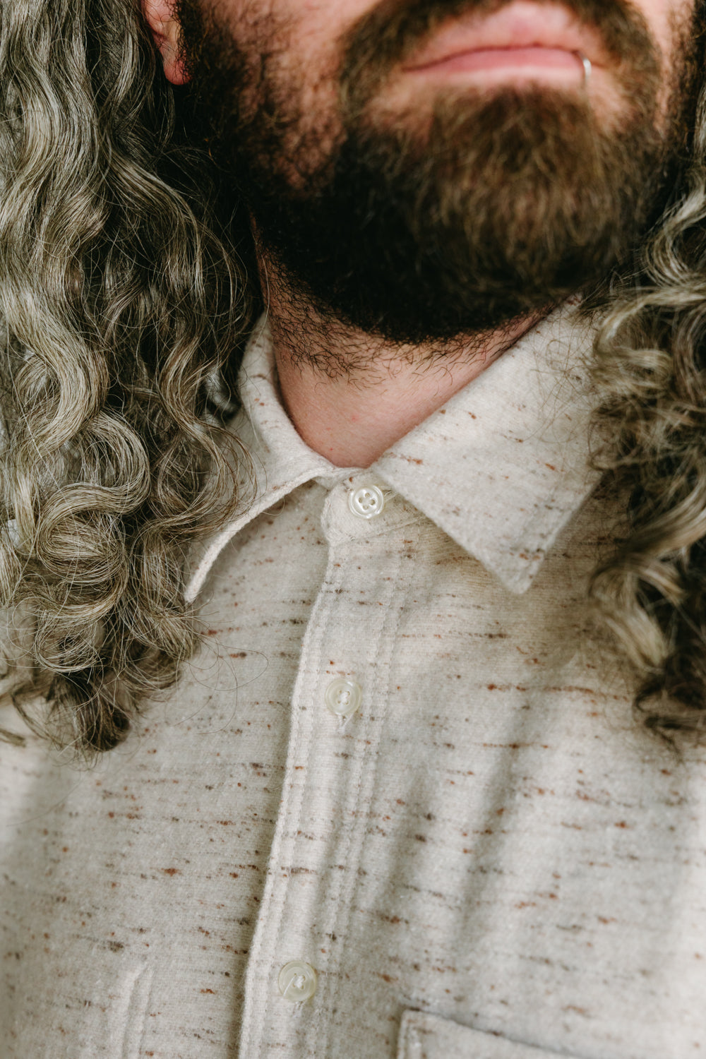 Jumper Shirt - Natural Oatmeal Flannel