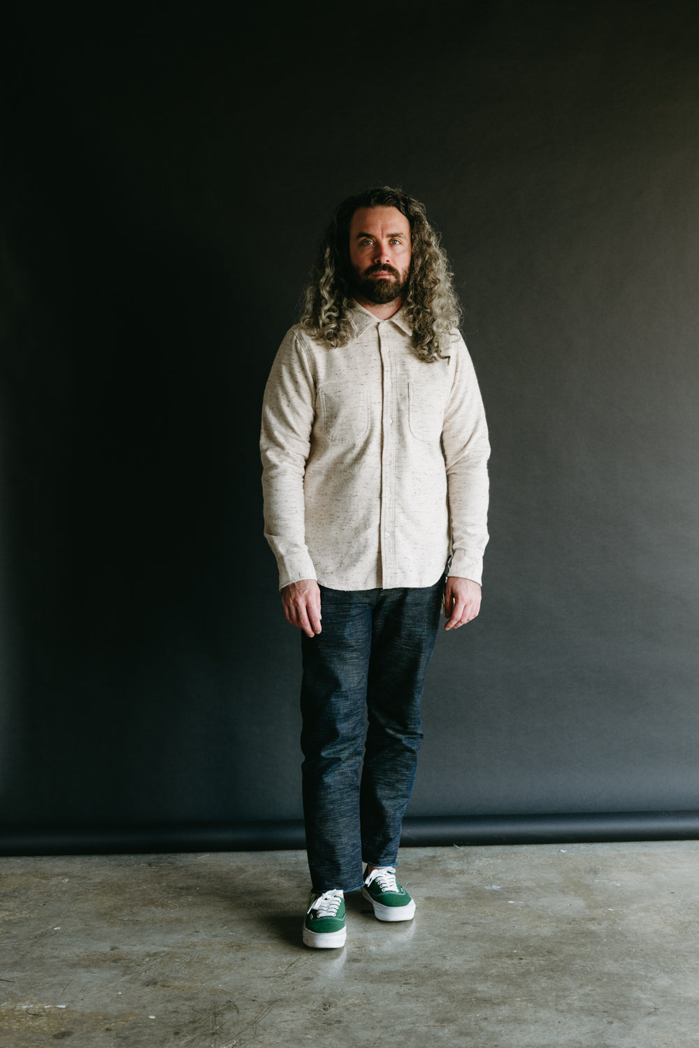 Jumper Shirt - Natural Oatmeal Flannel