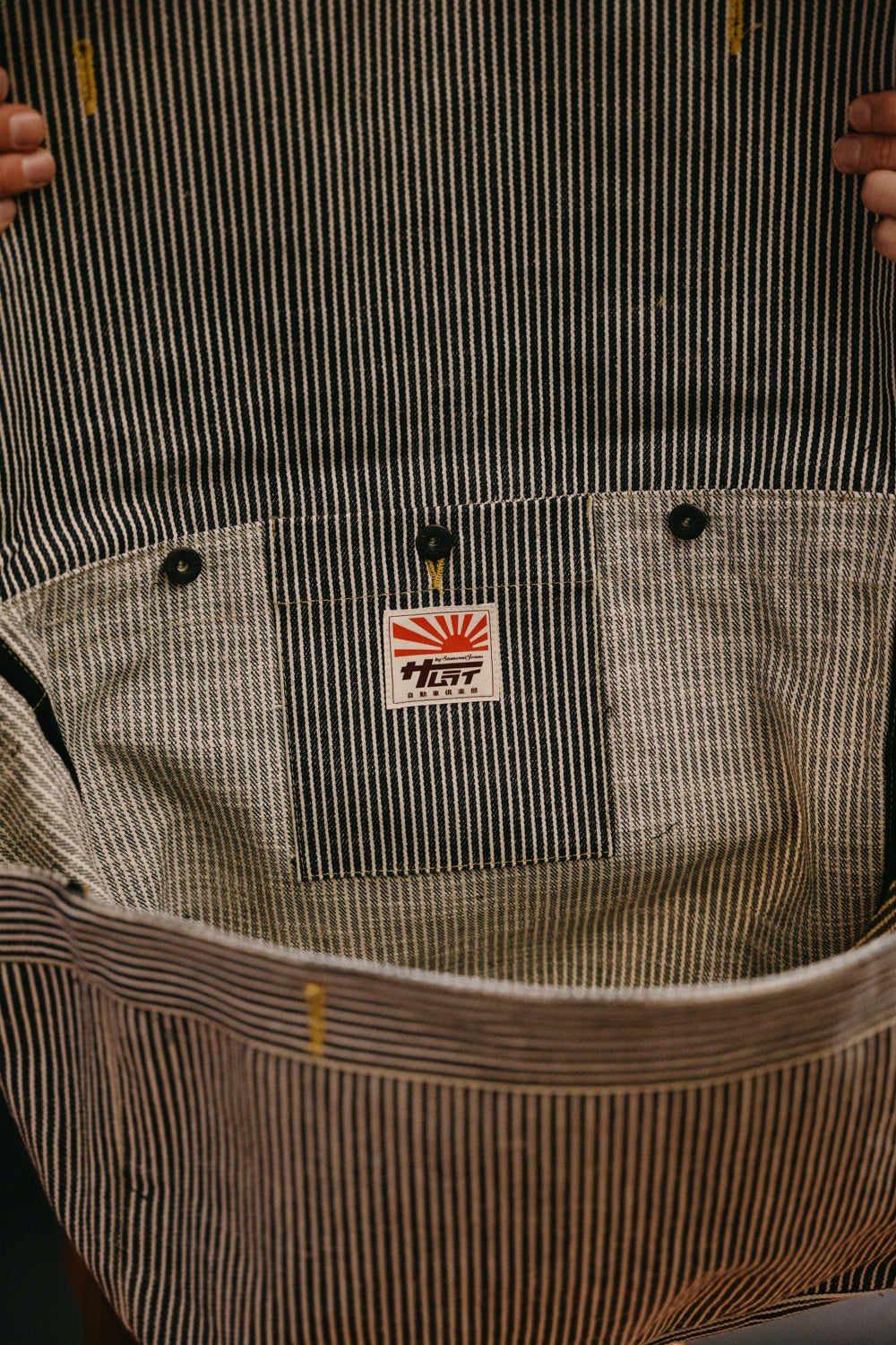 SCDB22-HC - Hickory Selvedge Messenger Bag - Indigo