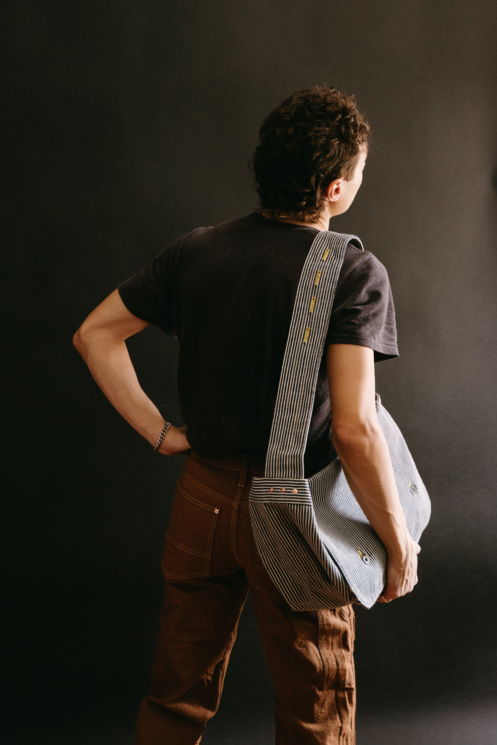 SCDB22-HC - Hickory Selvedge Messenger Bag - Indigo