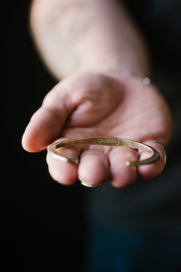 The Hawk Cuff - Work Patina - Brass