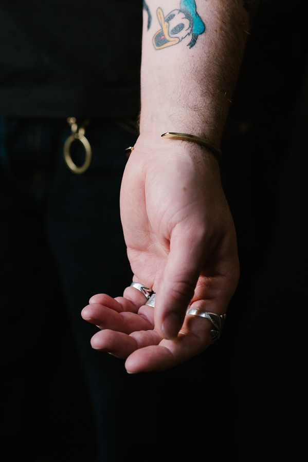 The Hawk Cuff - Work Patina - Brass