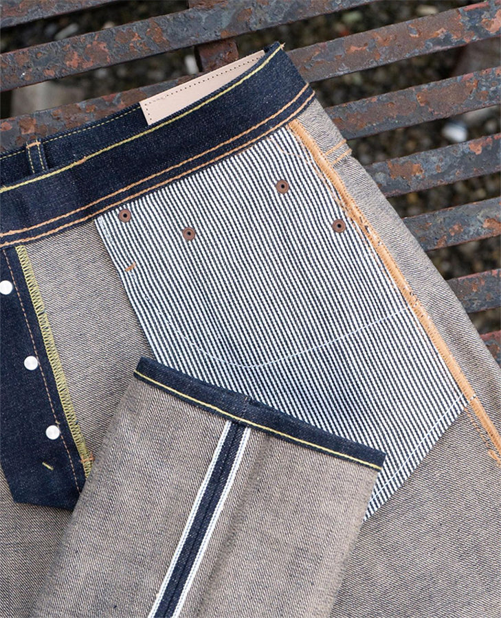 UB469 - 18oz Slub Selvedge - Indigo/Natural Seed - Tight Fit