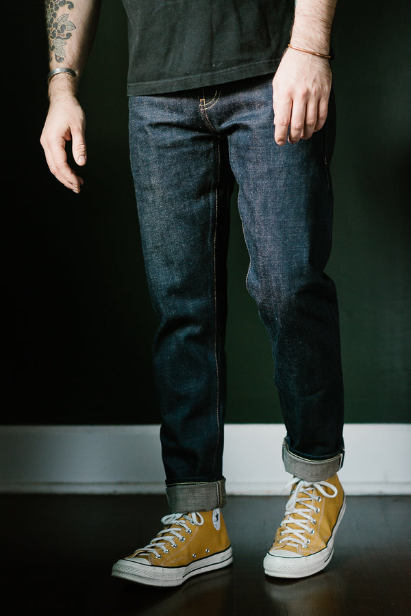 UB469 - 18oz Slub Selvedge - Indigo/Natural Seed - Tight Fit