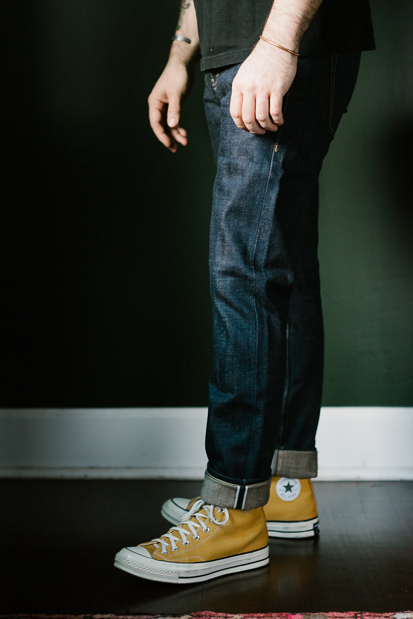 UB469 - 18oz Slub Selvedge - Indigo/Natural Seed - Tight Fit