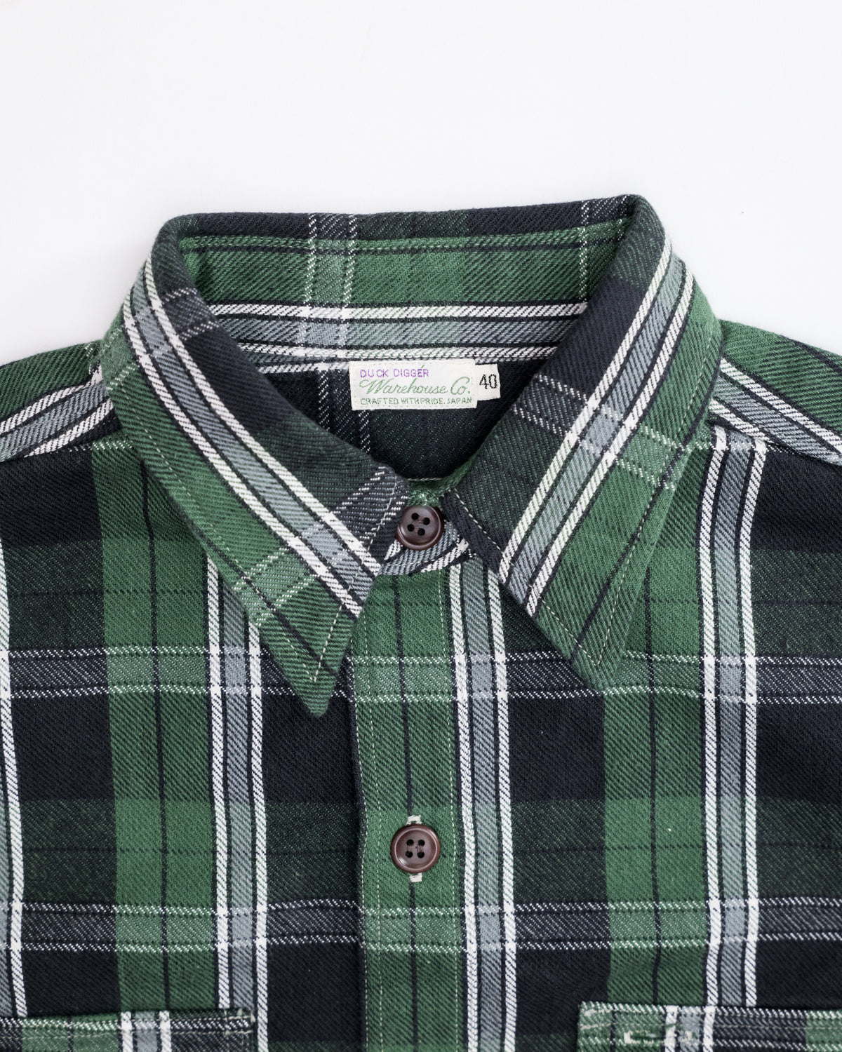 Lot 3022 - One-Wash Flannel W/Chinstrap Pattern 'G' - Green