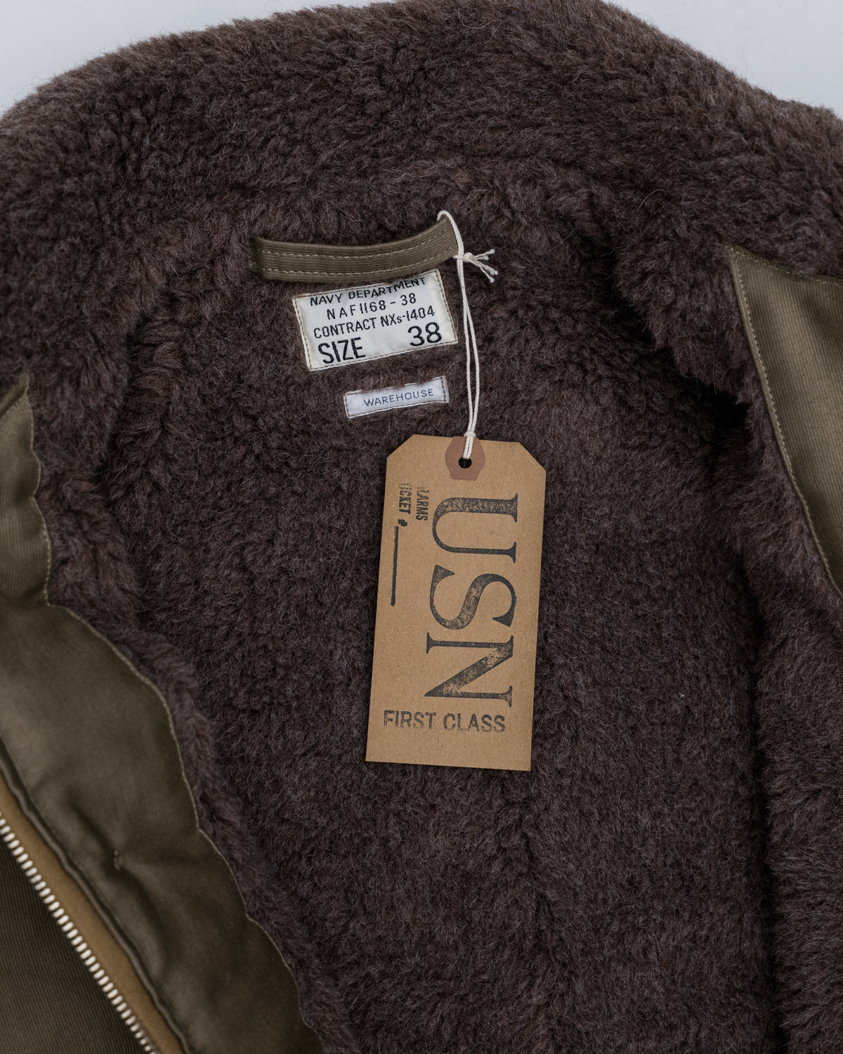 Lot 2181 - NAF1168 N-1 Winter Jacket - Khaki