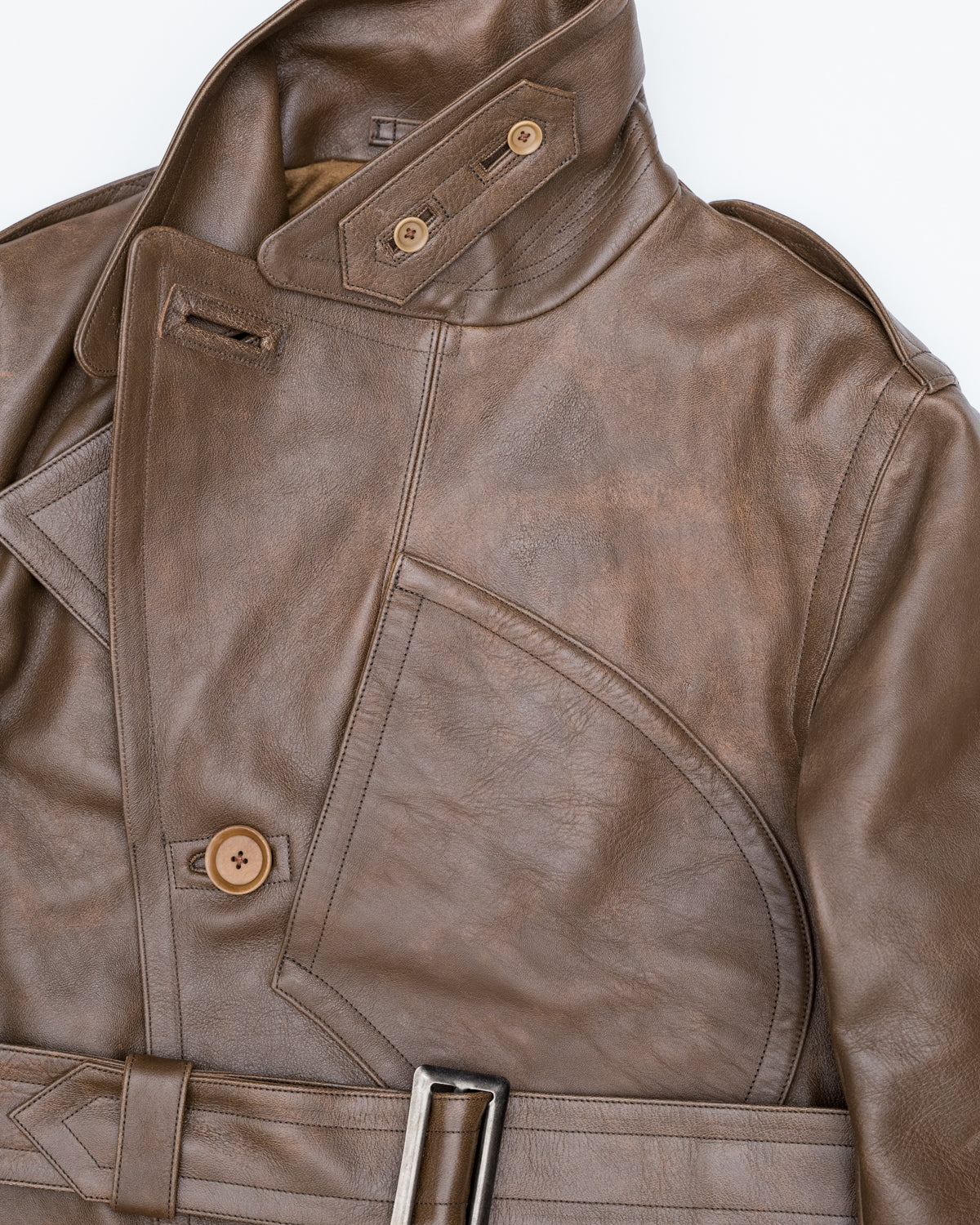 Lot 2184 - Horse Leather Aviator Jacket - Brown