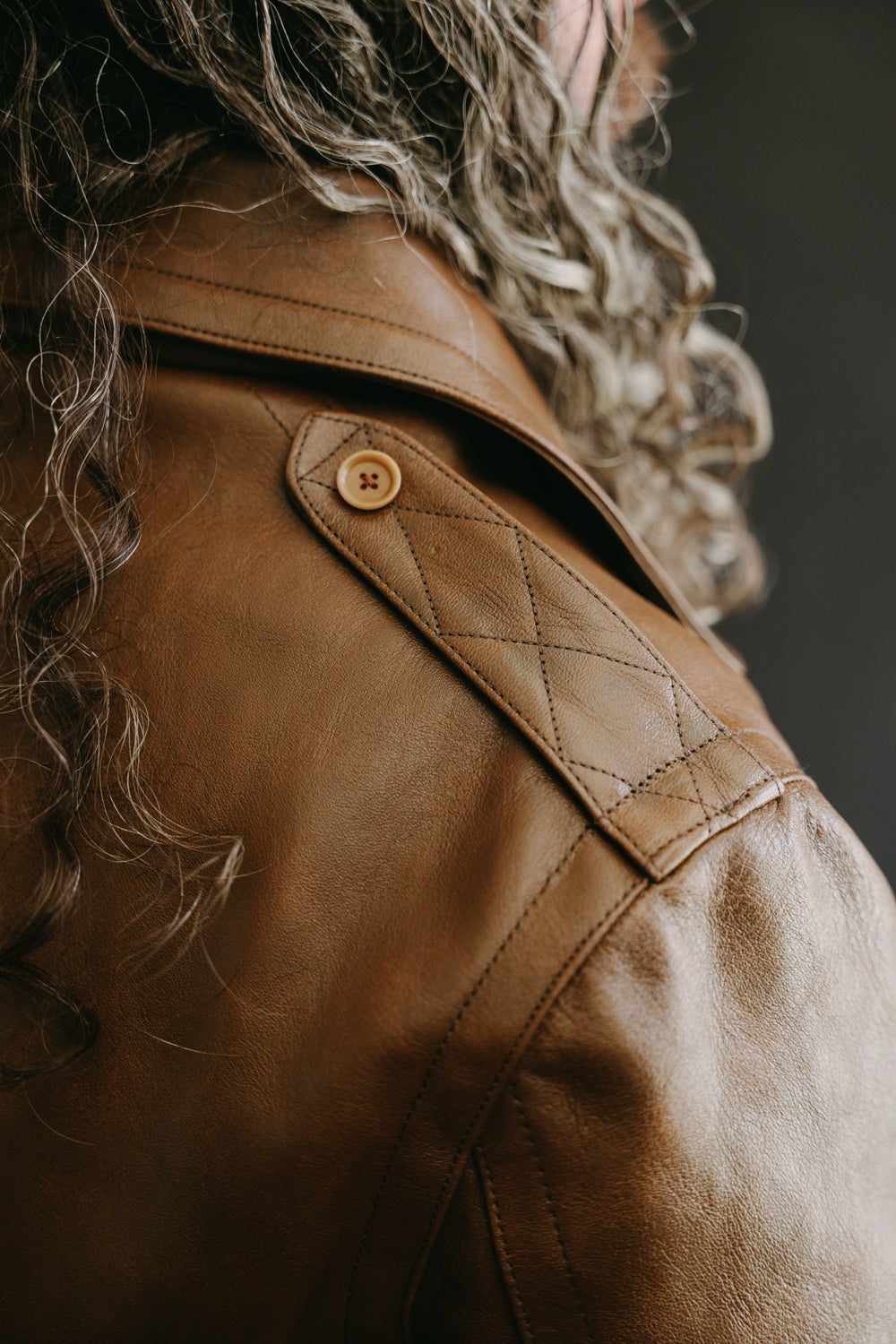 Lot 2184 - Horse Leather Aviator Jacket - Brown