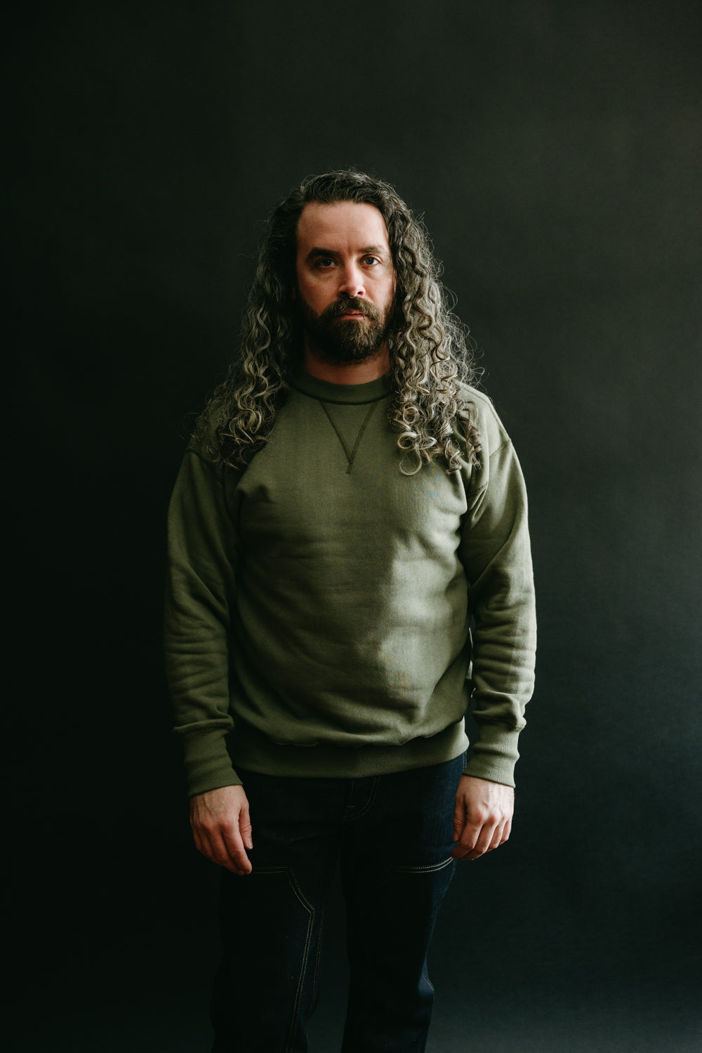 Lot 401 - Loopwheel Sweatshirt - OD Green